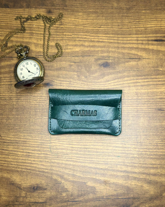 COMPACT WALLET - DARK FOREST GREEN